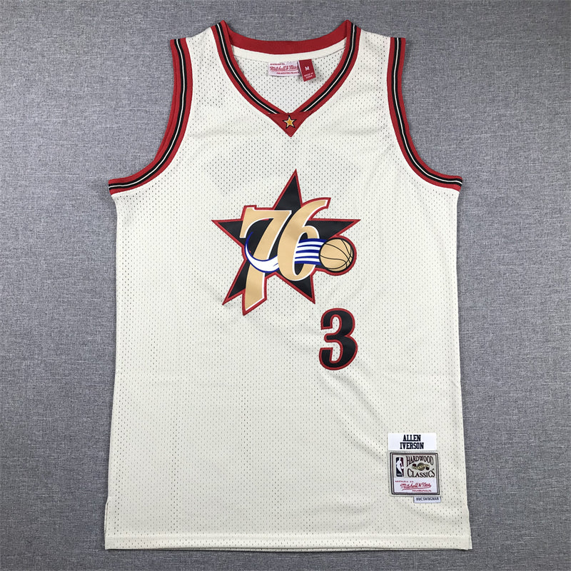 2001 76ers Legend Edition Allen Iverson White and Red