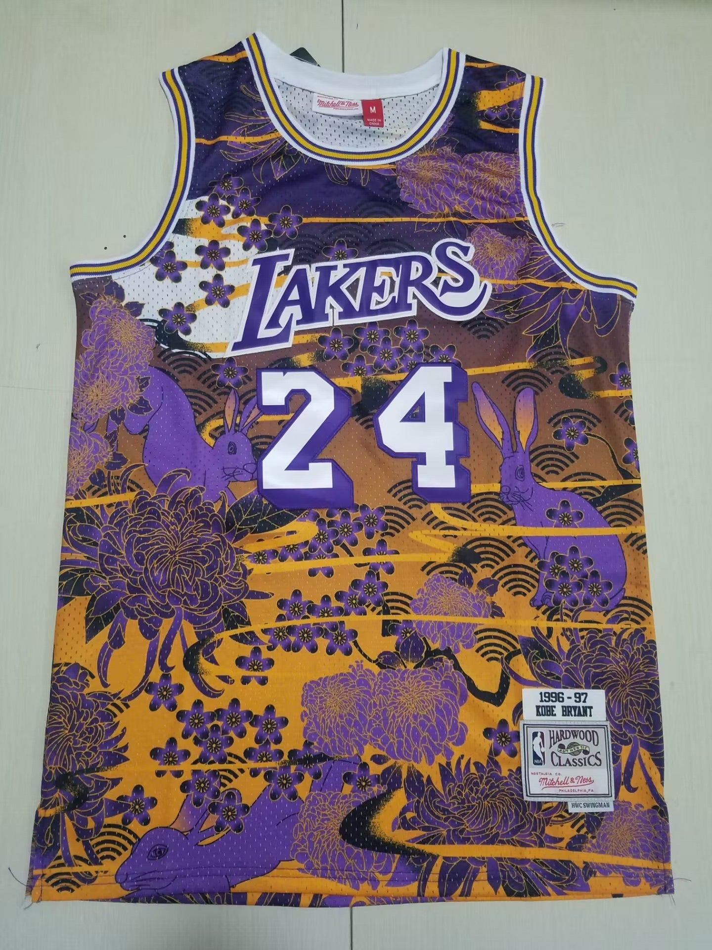 1996-97 Lakers Lunar New Year Edition Kobe Bryant #24 (Purple/Gold)