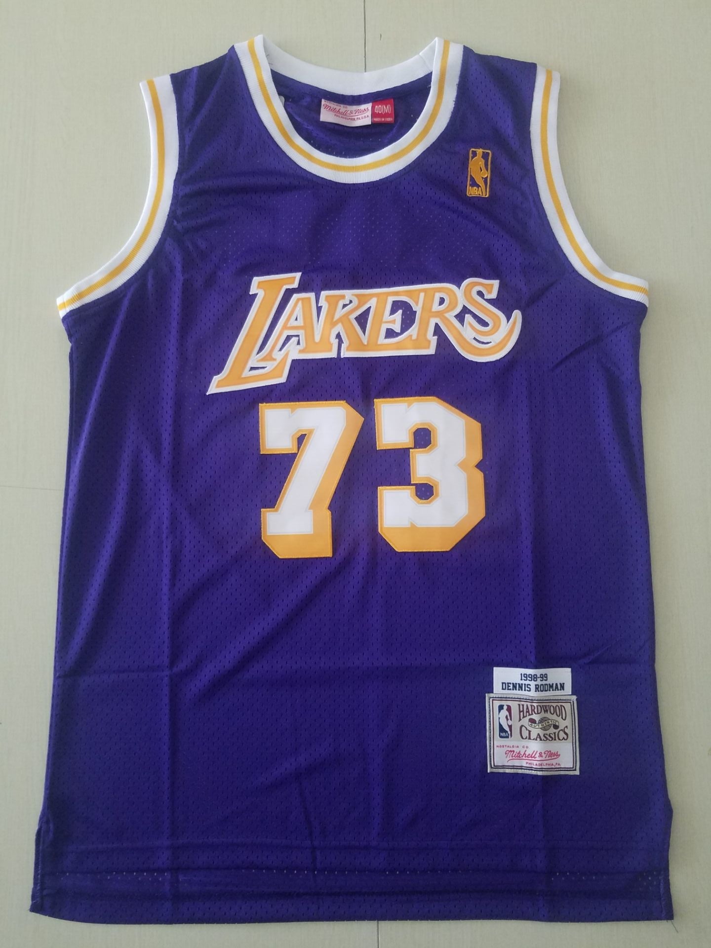 1998 Lakers Legend Edition Dennis Rodman #73 Purple/Yellow