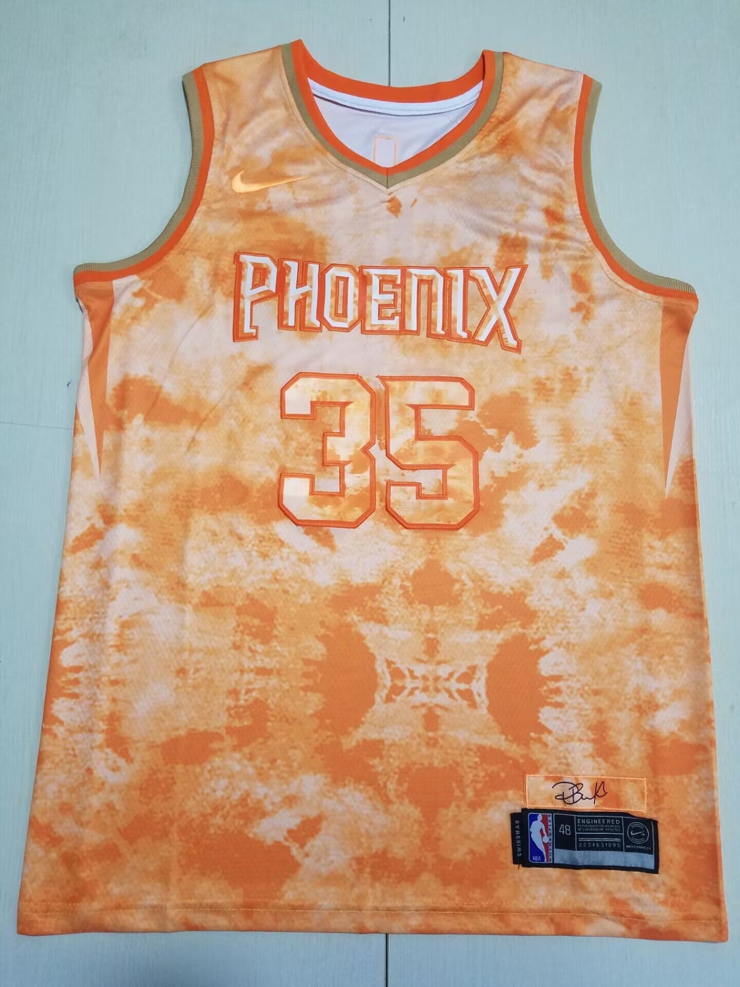 Suns 2023-24 City Edition El Valle Orange Tie-Dye Jersey