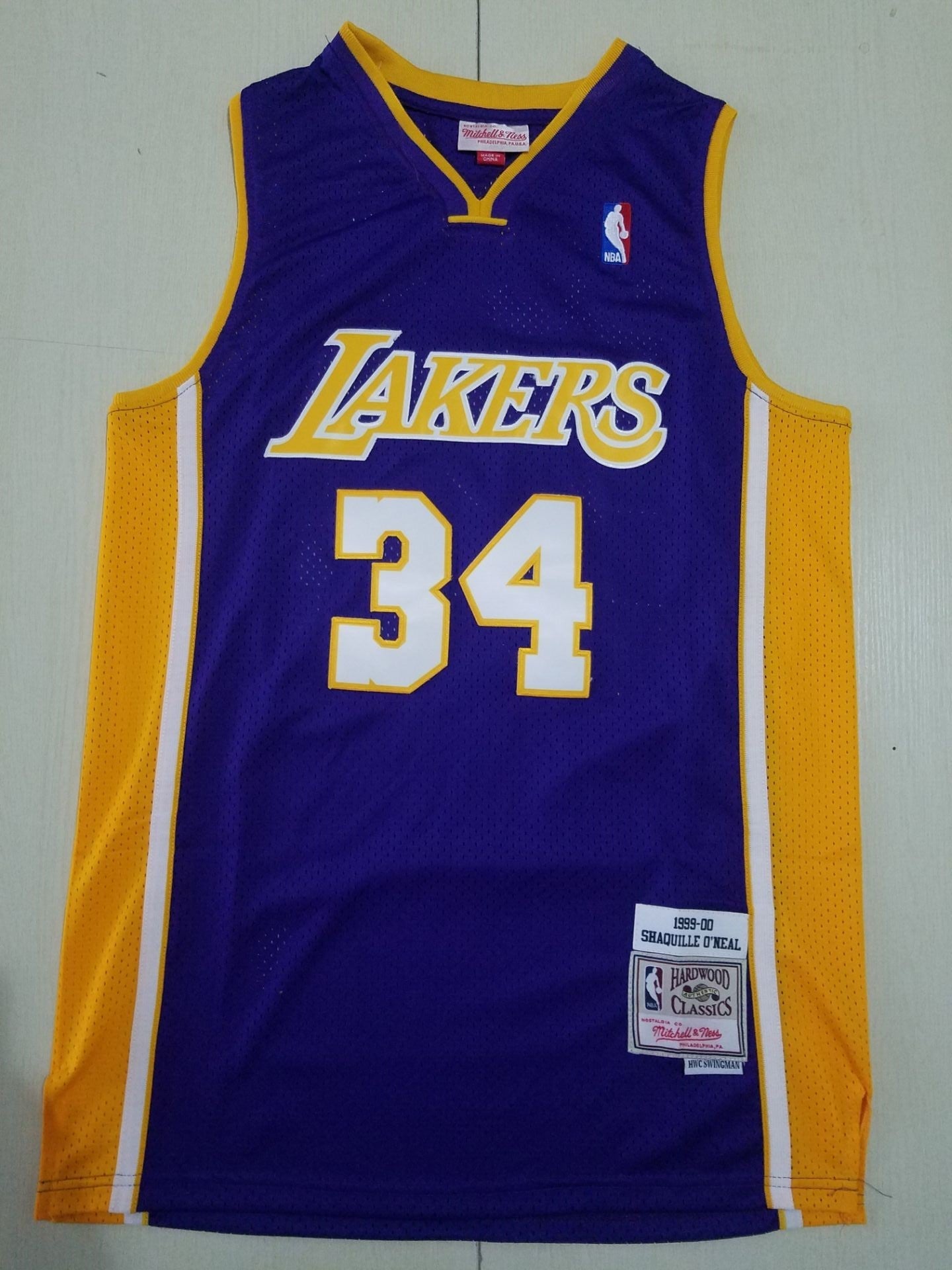 1999 Lakers Classic Edition Shaquille O'Neal #34 - Purple & Gold