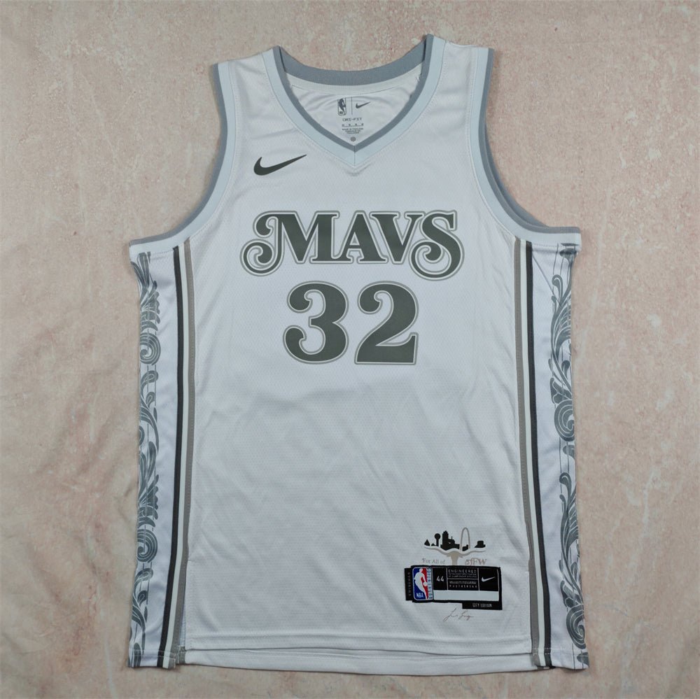 Dallas Mavericks City Edition Jersey (White/Grey)