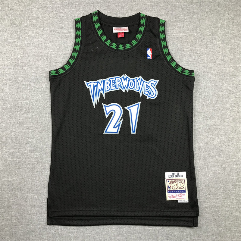 1997 Timberwolves Classic Edition Black & Green - Garnett #21