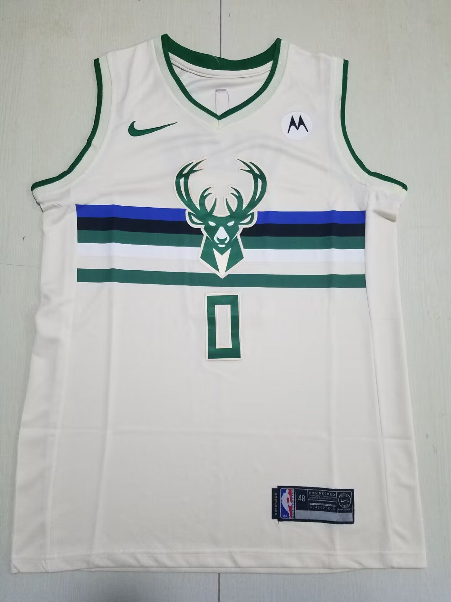 Bucks 2023-24 Association Edition Cream Green Jersey