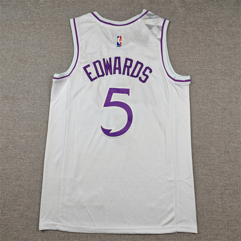 Timberwolves 2024 City Edition White Purple