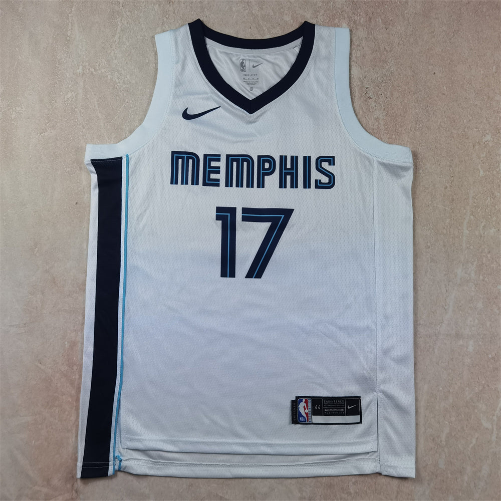 Memphis Grizzlies 2023-24 Association Edition White Jersey
