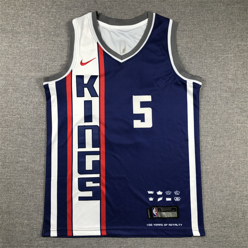 Kings 2023-24 City Edition 100 Years of Royalty Navy Red Jersey