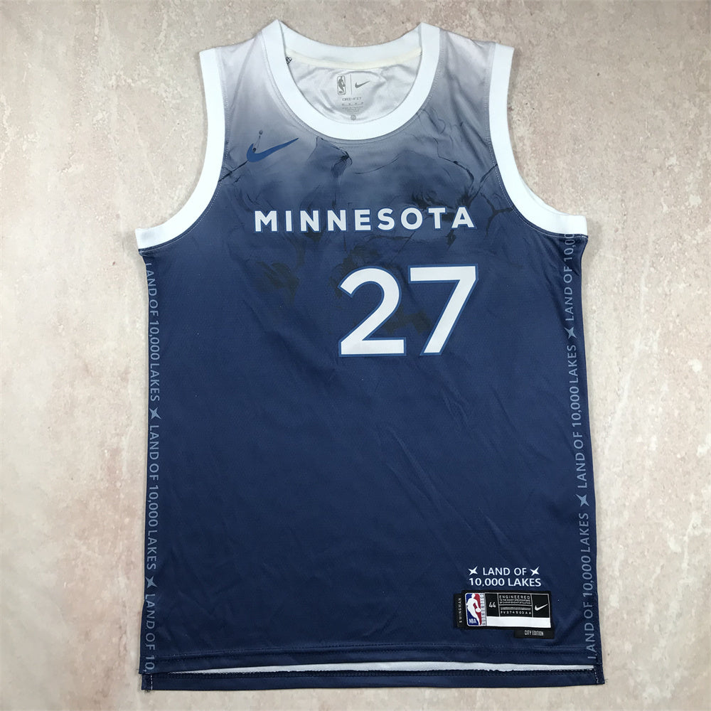 Minnesota Timberwolves 2024 City Edition Lake Blue White
