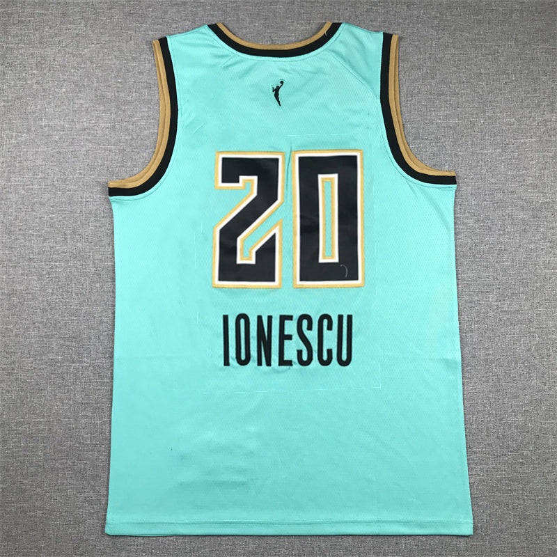 New York Liberty Sabrina Ionescu #20 2024 Rebel Edition Mint & Gold