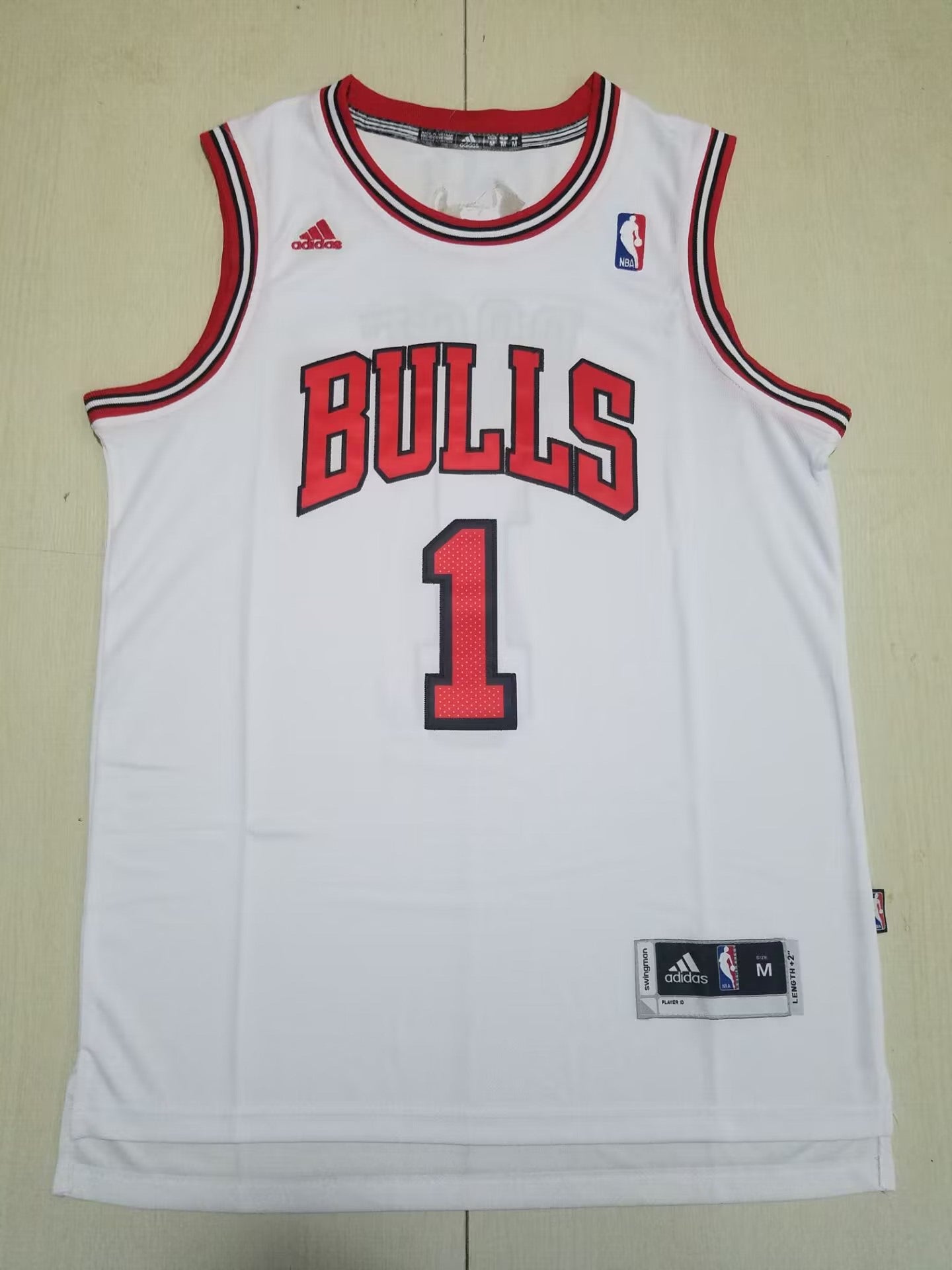 Bulls 2011 Association White Red Jersey