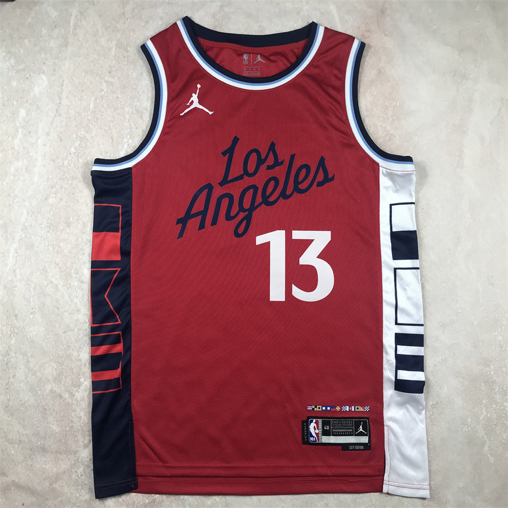 LA Clippers 2023-24 City Edition Red Navy