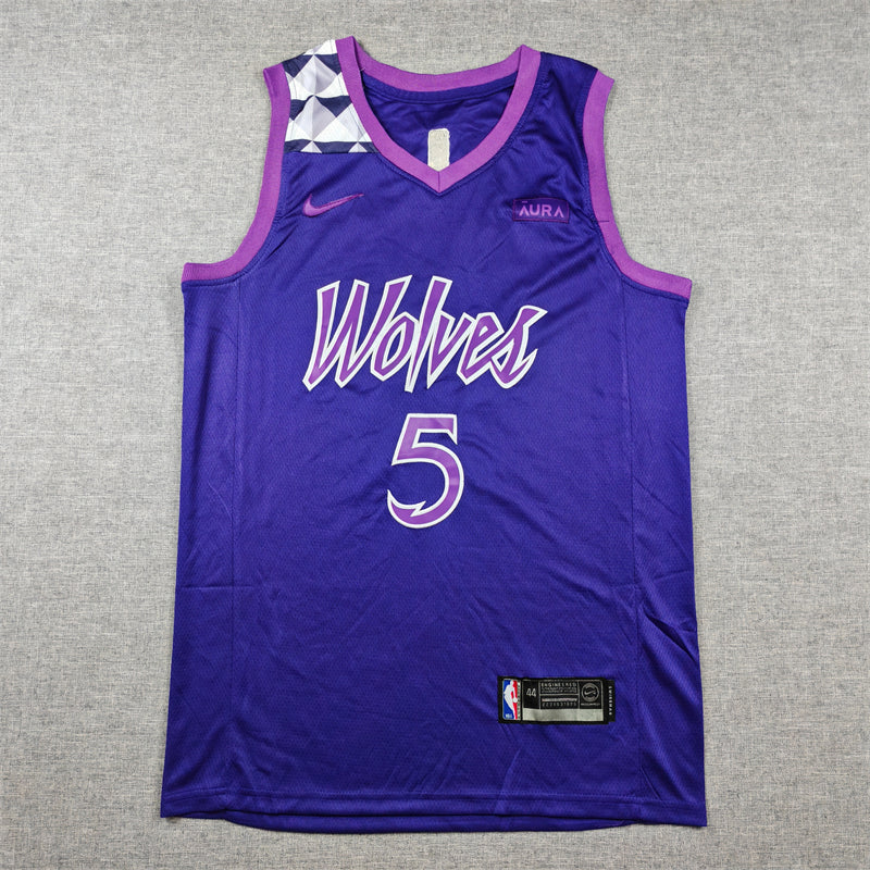 Timberwolves 2024 City Edition Purple White