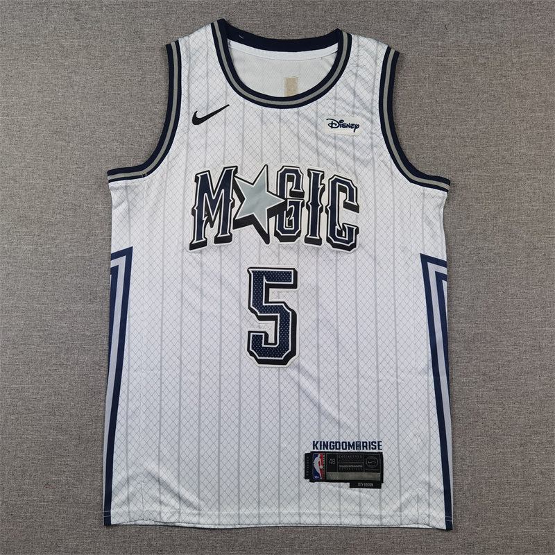 Orlando Magic 2023-24 City Edition White Navy Basketball Jersey
