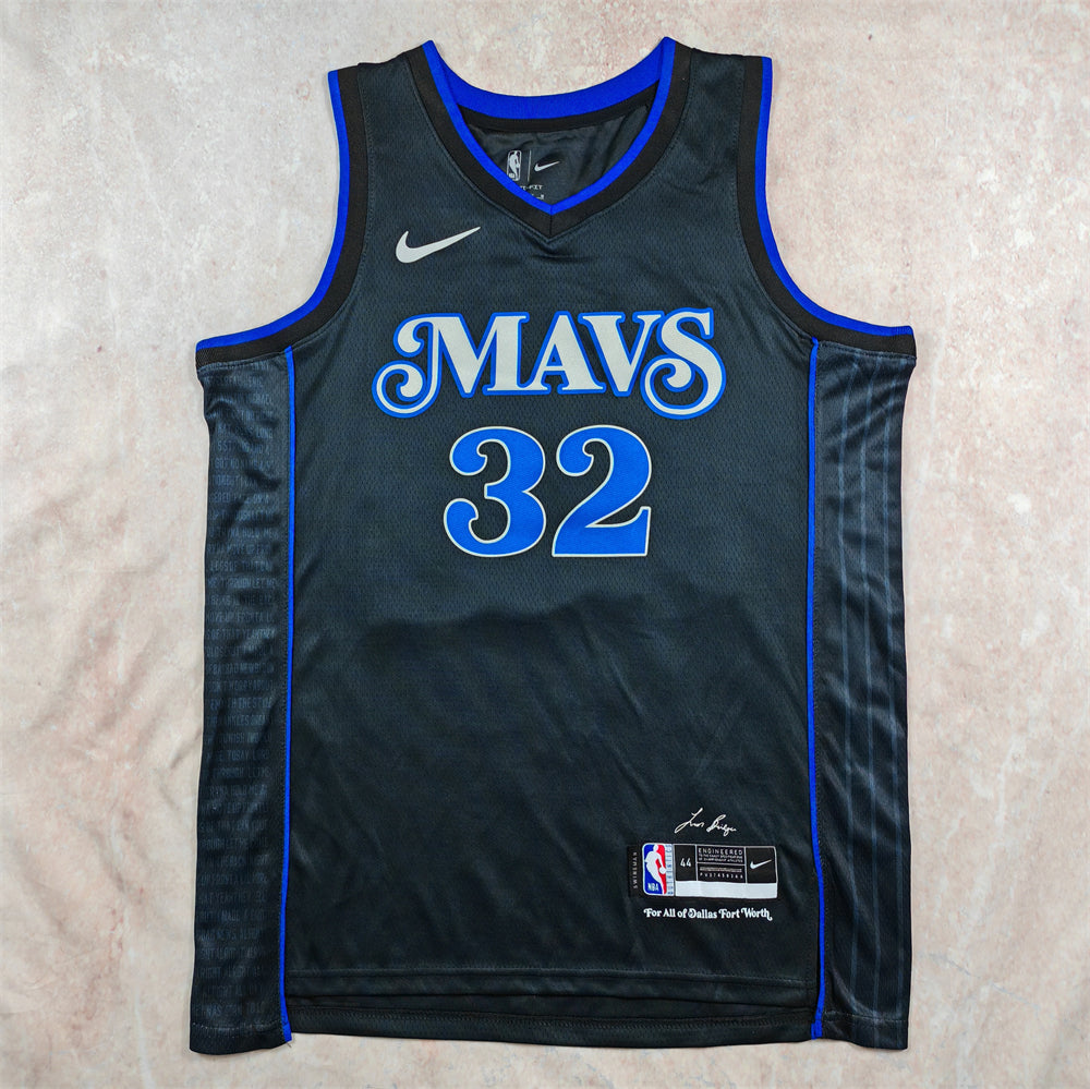 Dallas Mavericks City Edition Jersey (Black/Blue)