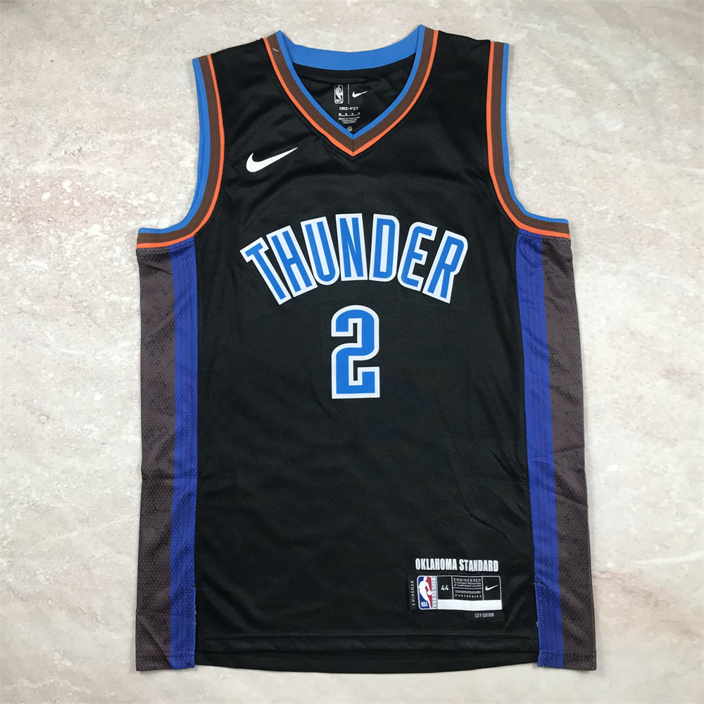 Oklahoma City Thunder 2024 City Edition Black and Blue