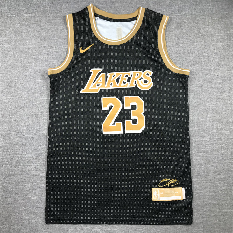 Los Angeles Lakers LeBron James #23 Honour Edition Black Gold