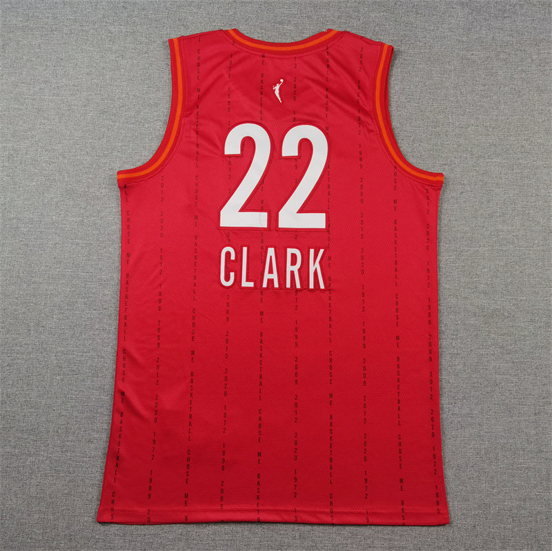 Indiana Fever Caitlin Clark #22 2024 Rebel Edition Red & White Jersey