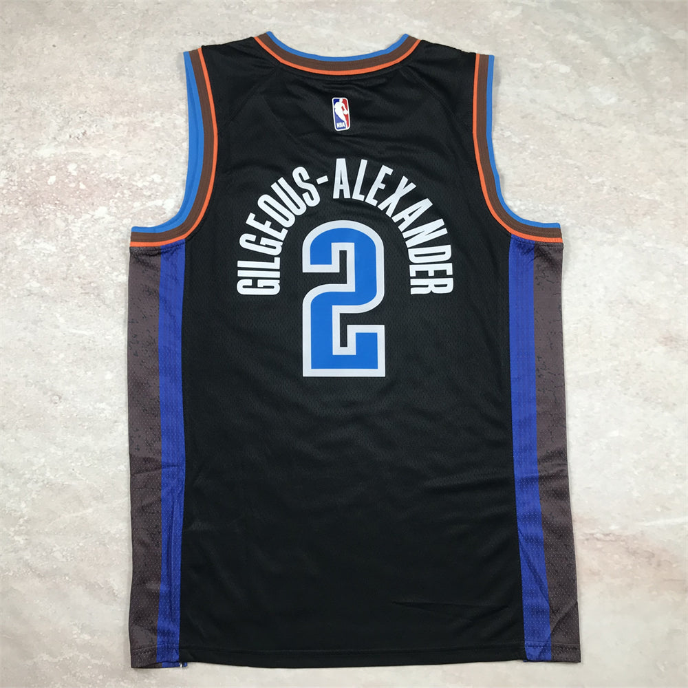 Oklahoma City Thunder 2024 City Edition Black and Blue