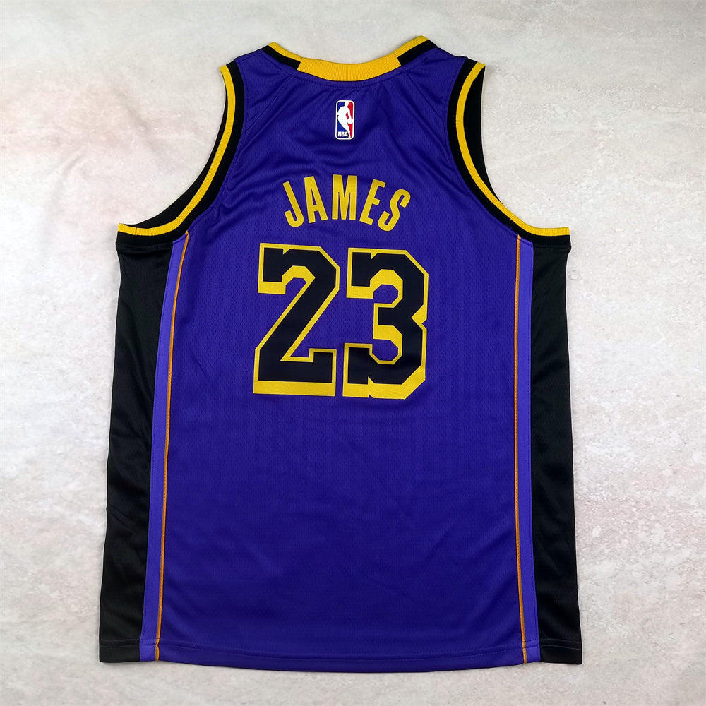 Los Angeles Lakers 2023-24 Statement Edition Purple & Yellow Jersey