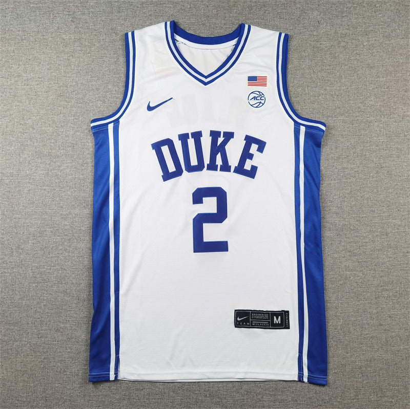 Duke Blue Devils Cooper Flagg #2 Legend Retro College Jersey White
