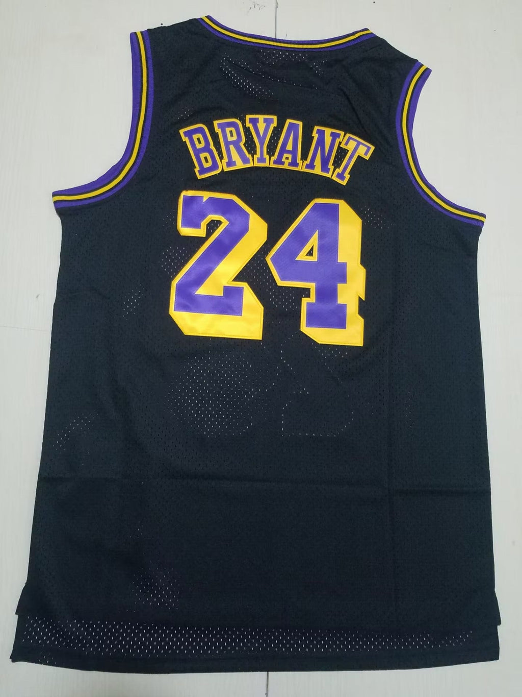2008-09 Lakers Hardwood Classics Edition Kobe Bryant #24 (Black/Yellow)