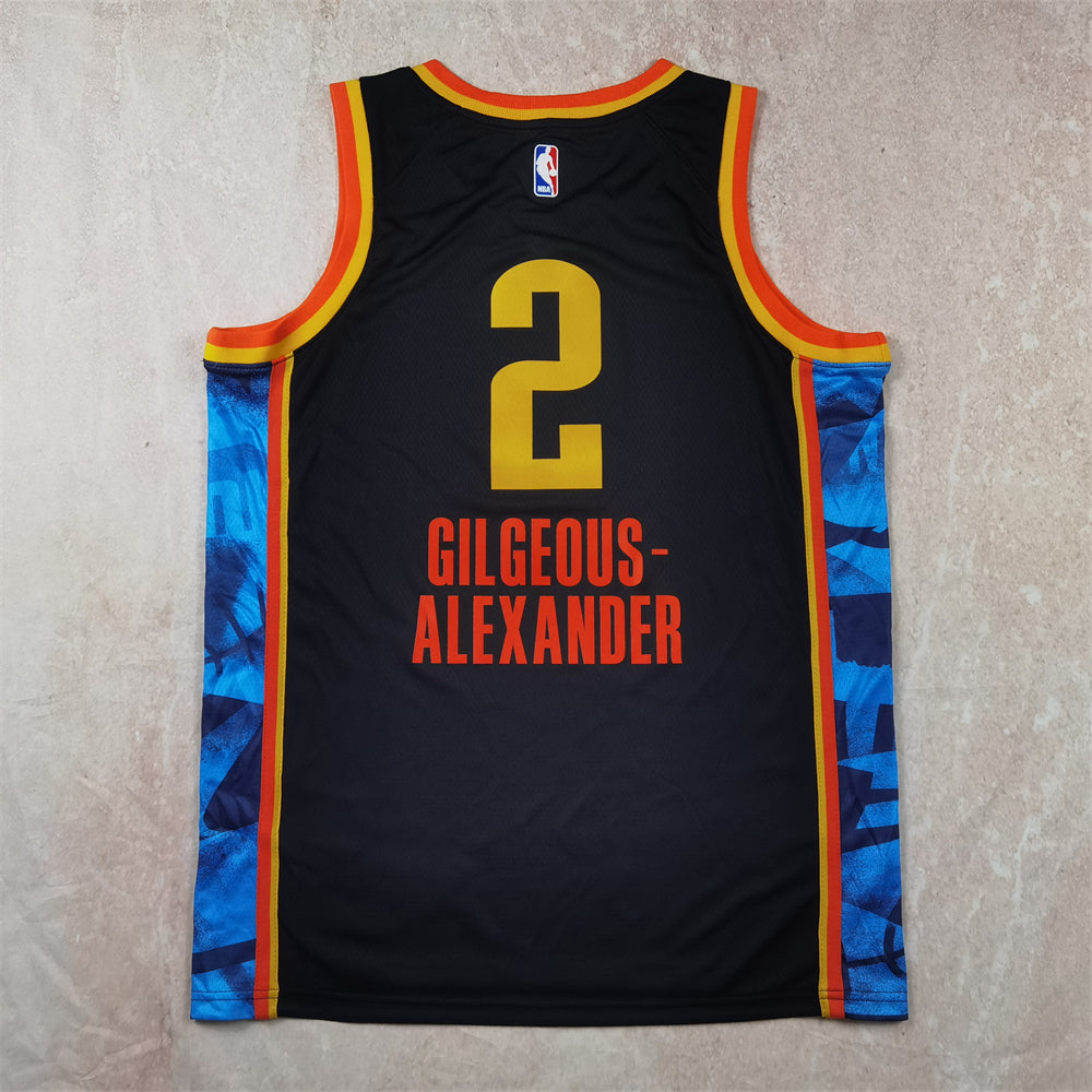 Oklahoma City Thunder 2023-24 City Edition Black Jersey