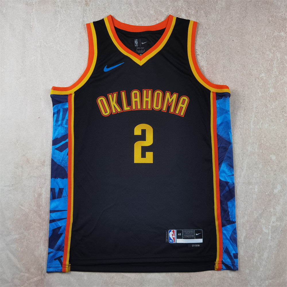 Oklahoma City Thunder 2023-24 City Edition Black Jersey