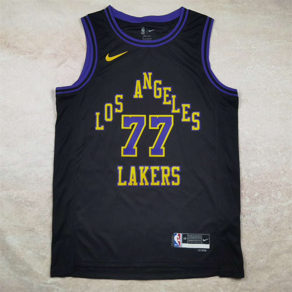 Los Angeles Lakers 2023-24 City Edition Black, Purple & Gold Jersey
