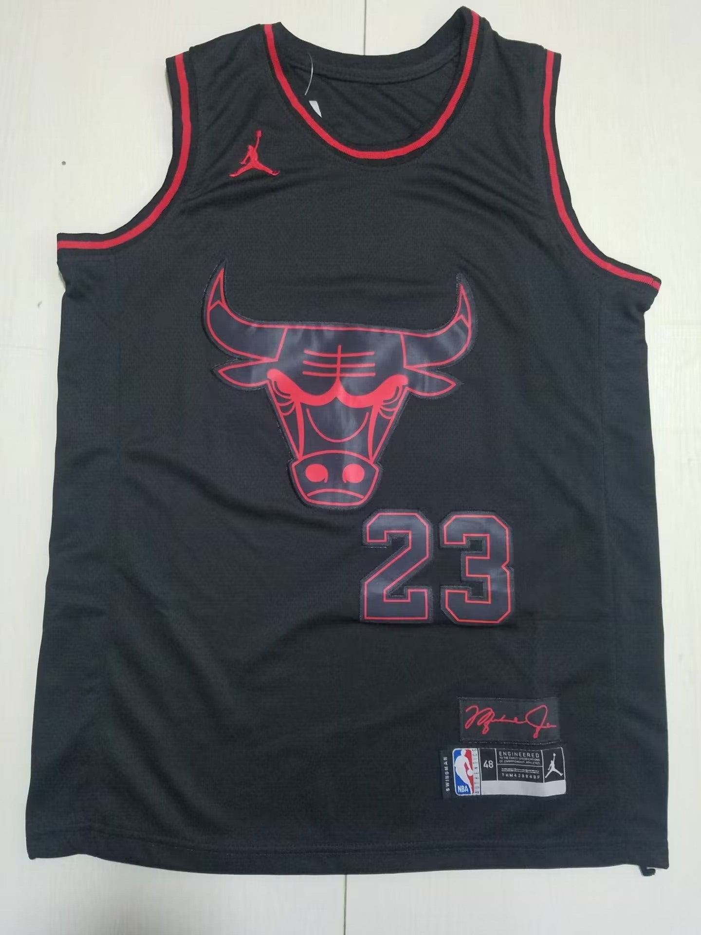 Bulls Michael Jordan #23 Legend Edition Blackout Red