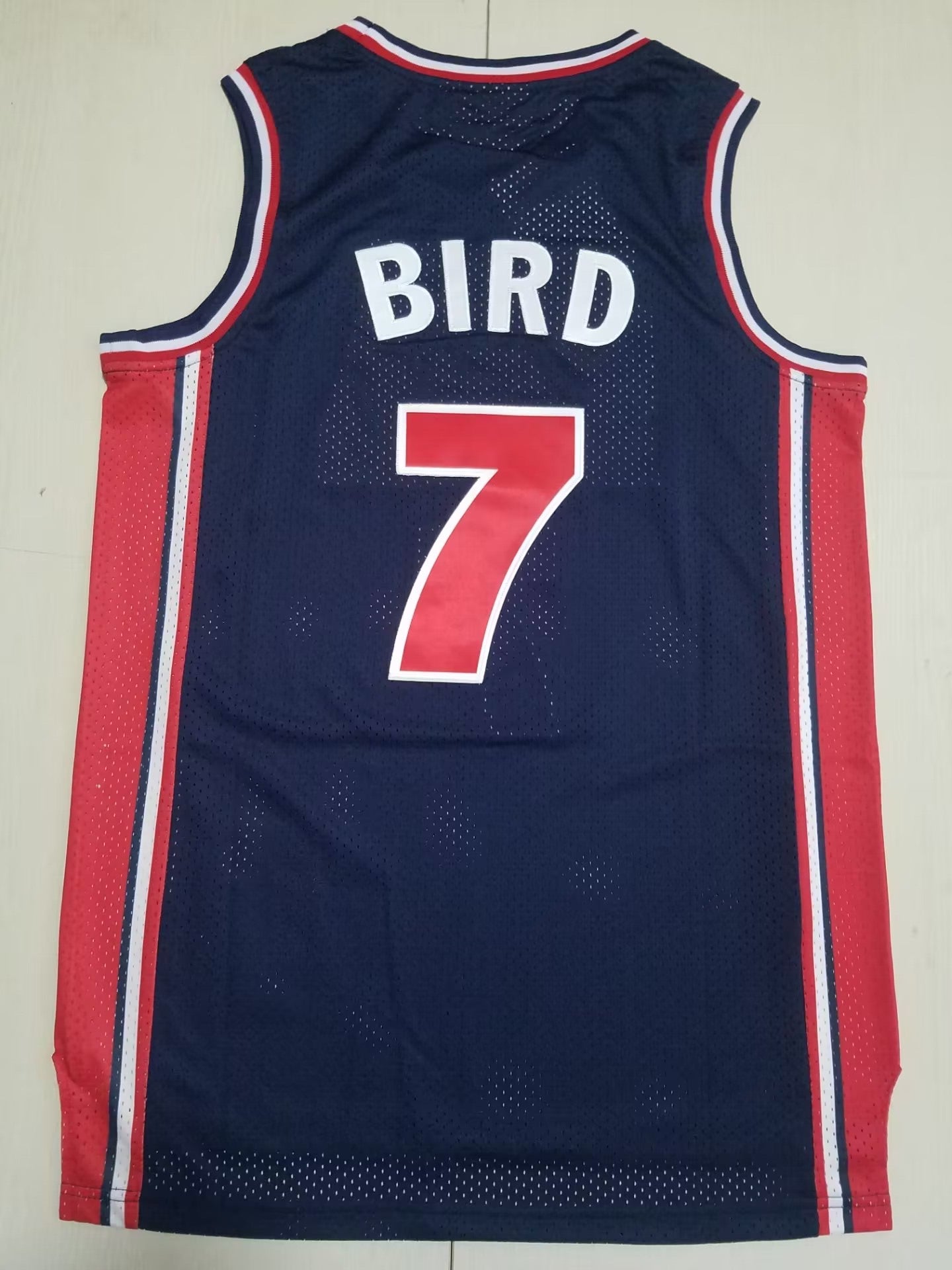 USA Larry Bird #7 1992 Dream Team Edition Navy Red White
