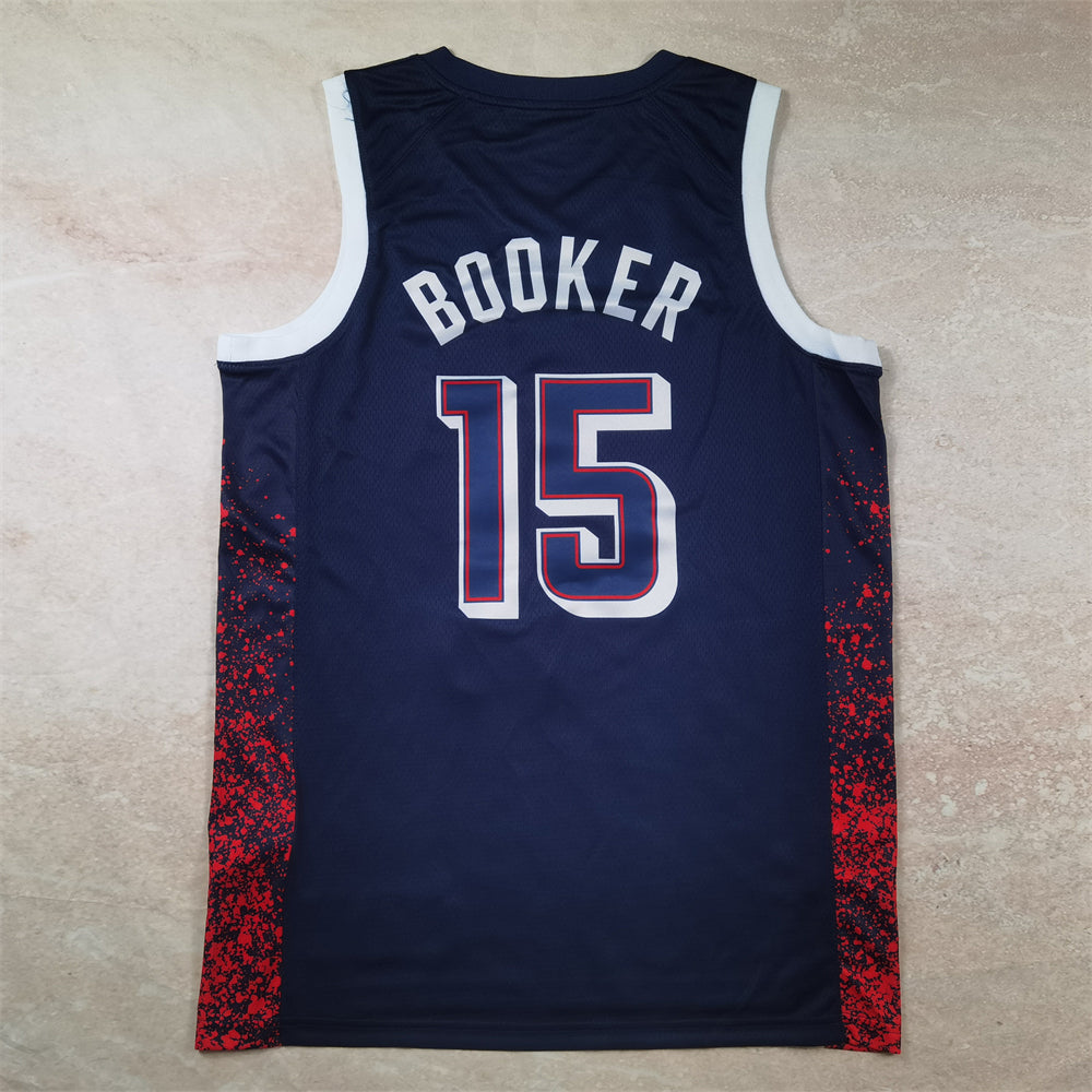 USA Basketball 2024 Olympic Navy Blue Jersey