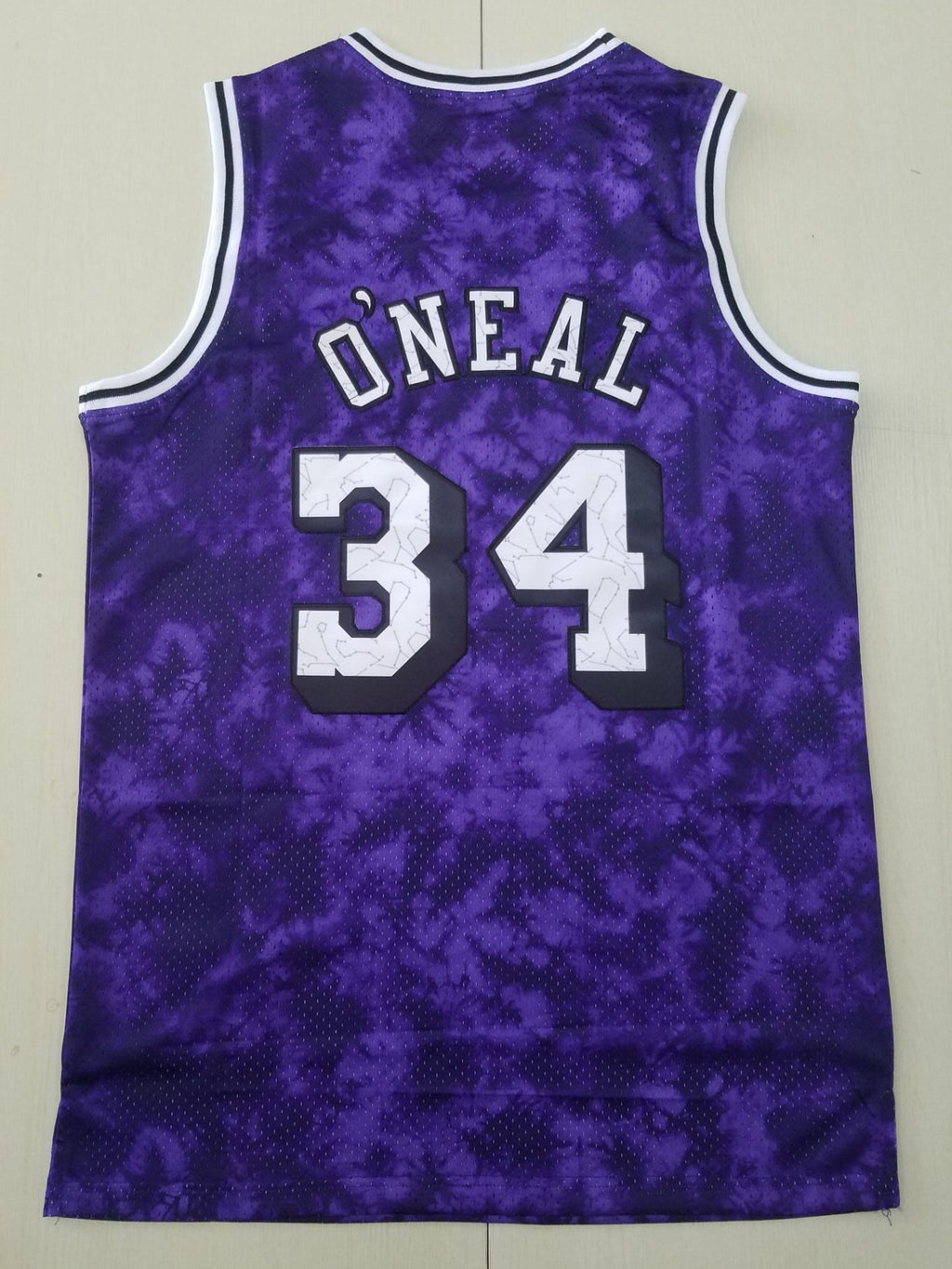 2001-02 Lakers Hardwood Classics Edition Shaquille O'Neal #34 Purple & White