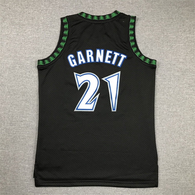 1997 Timberwolves Classic Edition Black & Green - Garnett #21
