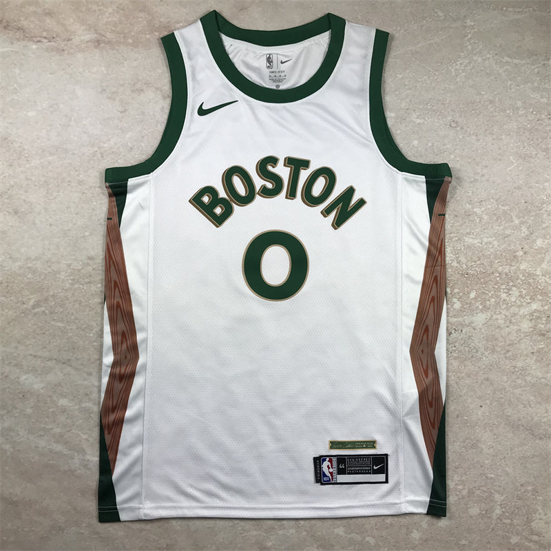 Celtics 2023-24 City Edition White Green Jersey
