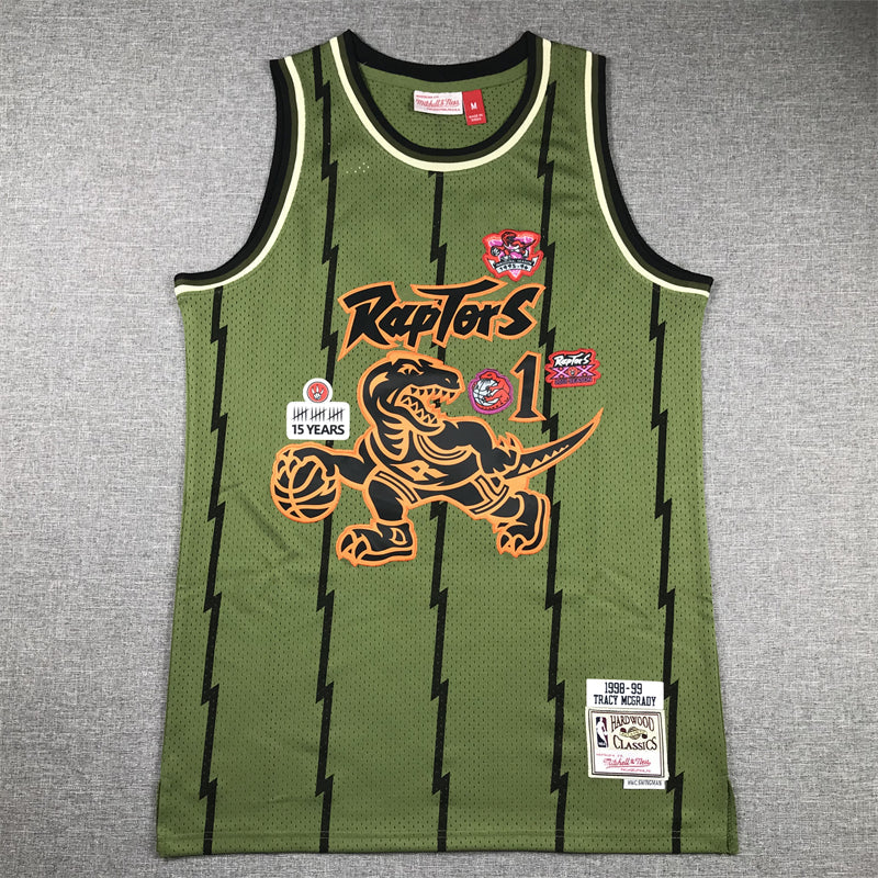Toronto Raptors Tracy McGrady #1 1999-00 Legend Edition Green & Orange