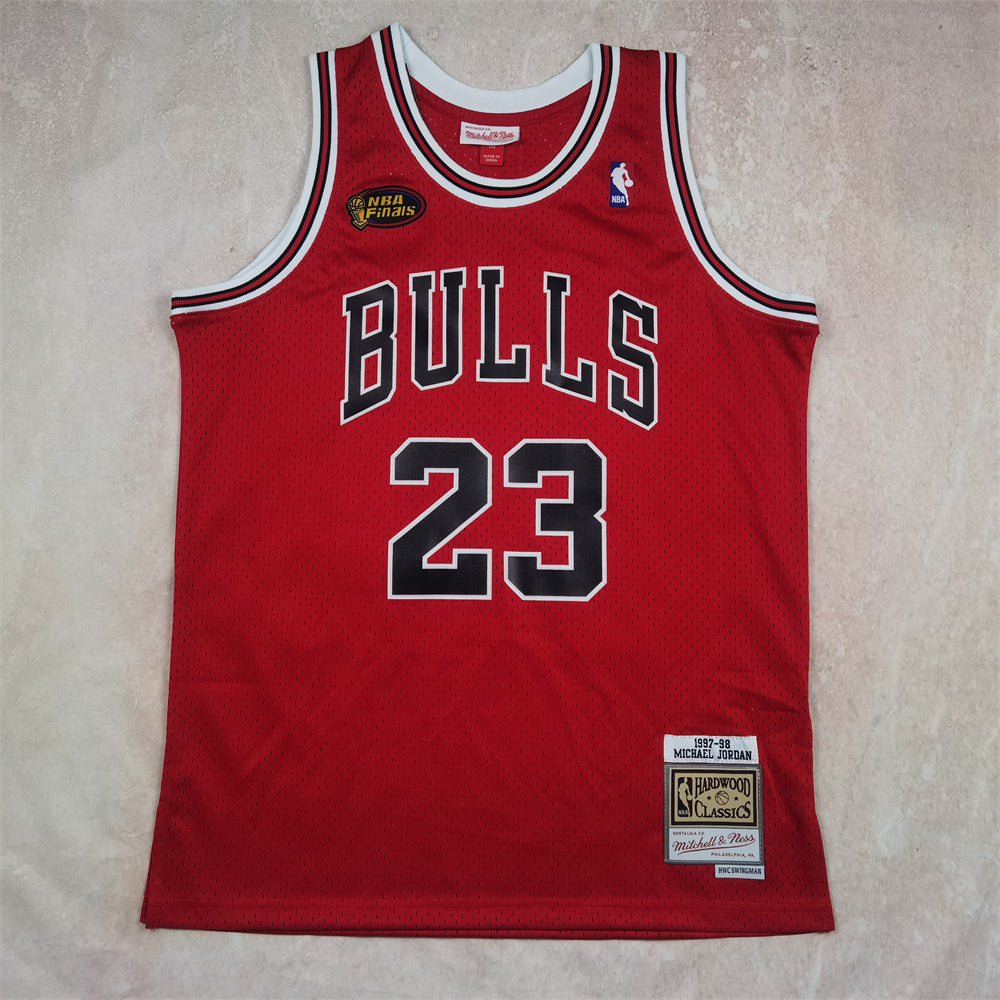 Chicago Bulls Michael Jordan 1997-98 NBA Finals Red Jersey