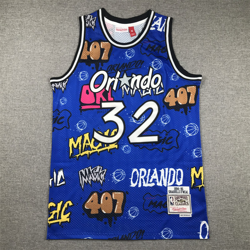 Orlando Magic Shaquille O'Neal #32 1994-95 Legend Retro Edition Blue & Black