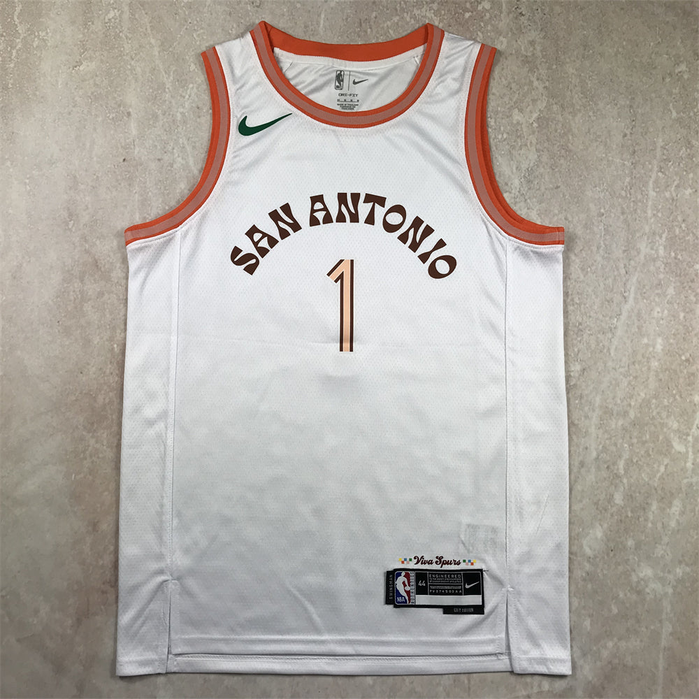 2024 Spurs City Edition White and Orange