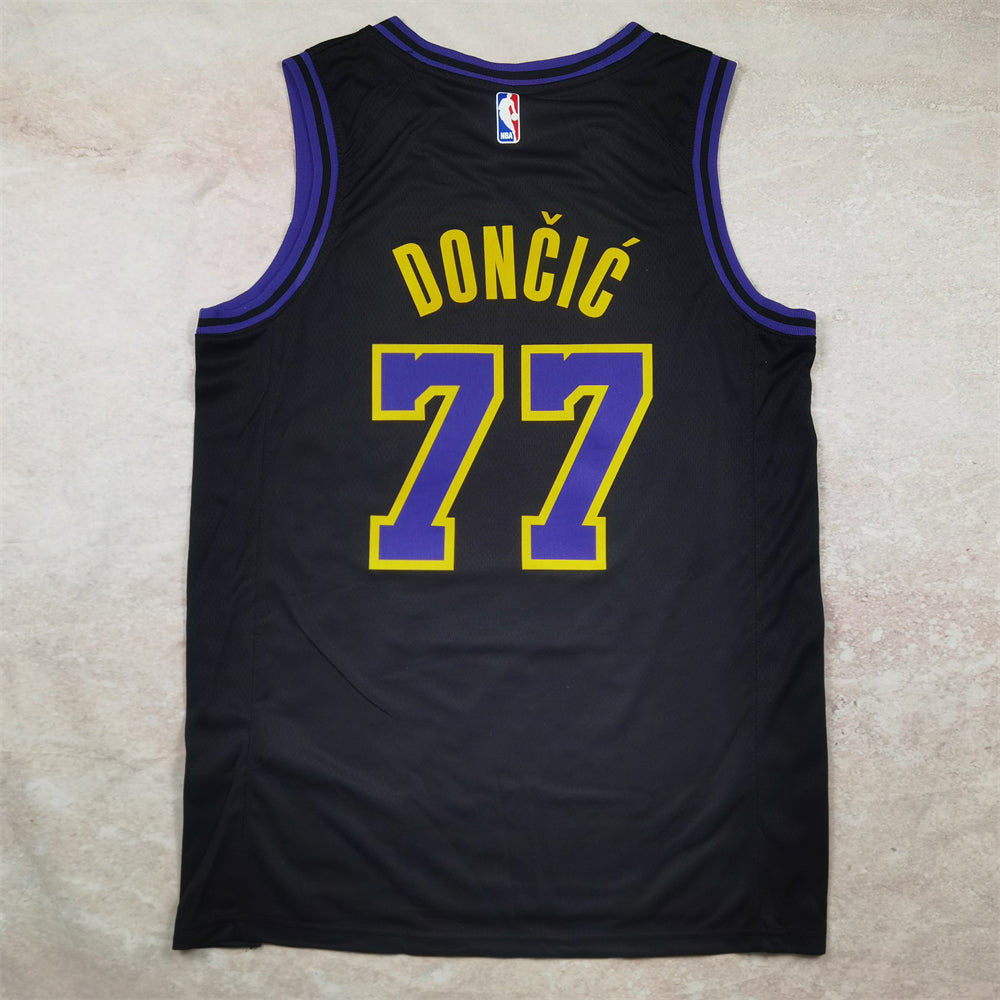 Los Angeles Lakers 2023-24 City Edition Black, Purple & Gold Jersey