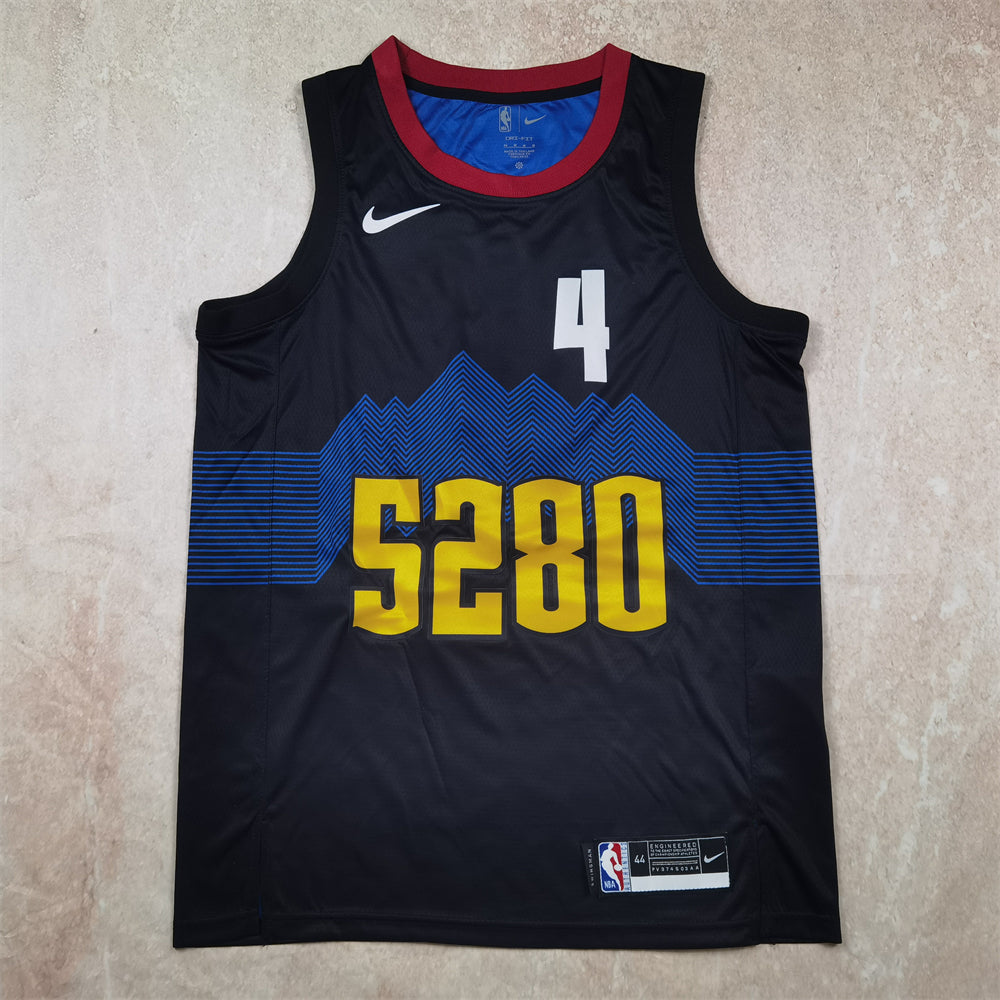Denver Nuggets 2024 City Edition Black & Yellow Jersey