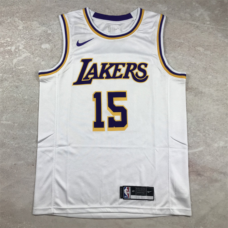 Los Angeles Lakers 2023-24 Association Edition White & Yellow Jersey