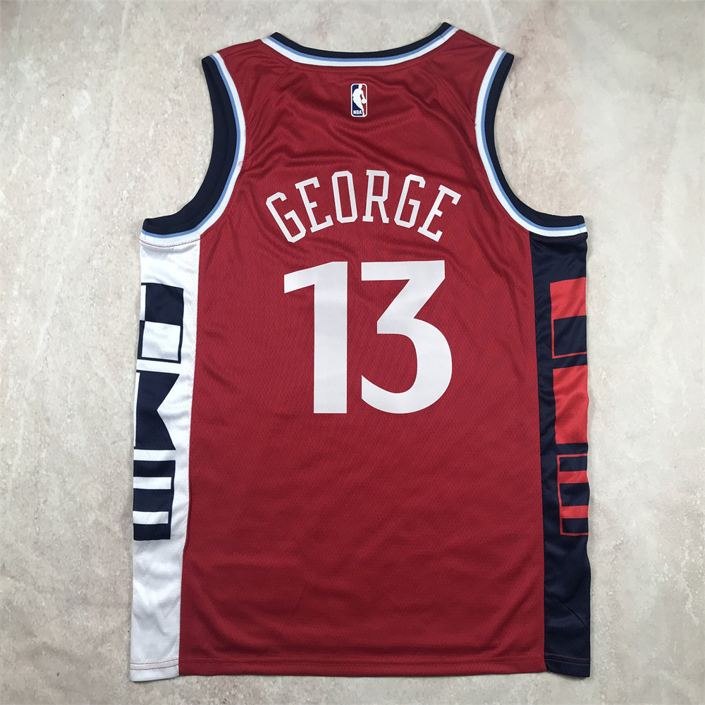 LA Clippers 2023-24 City Edition Red Navy