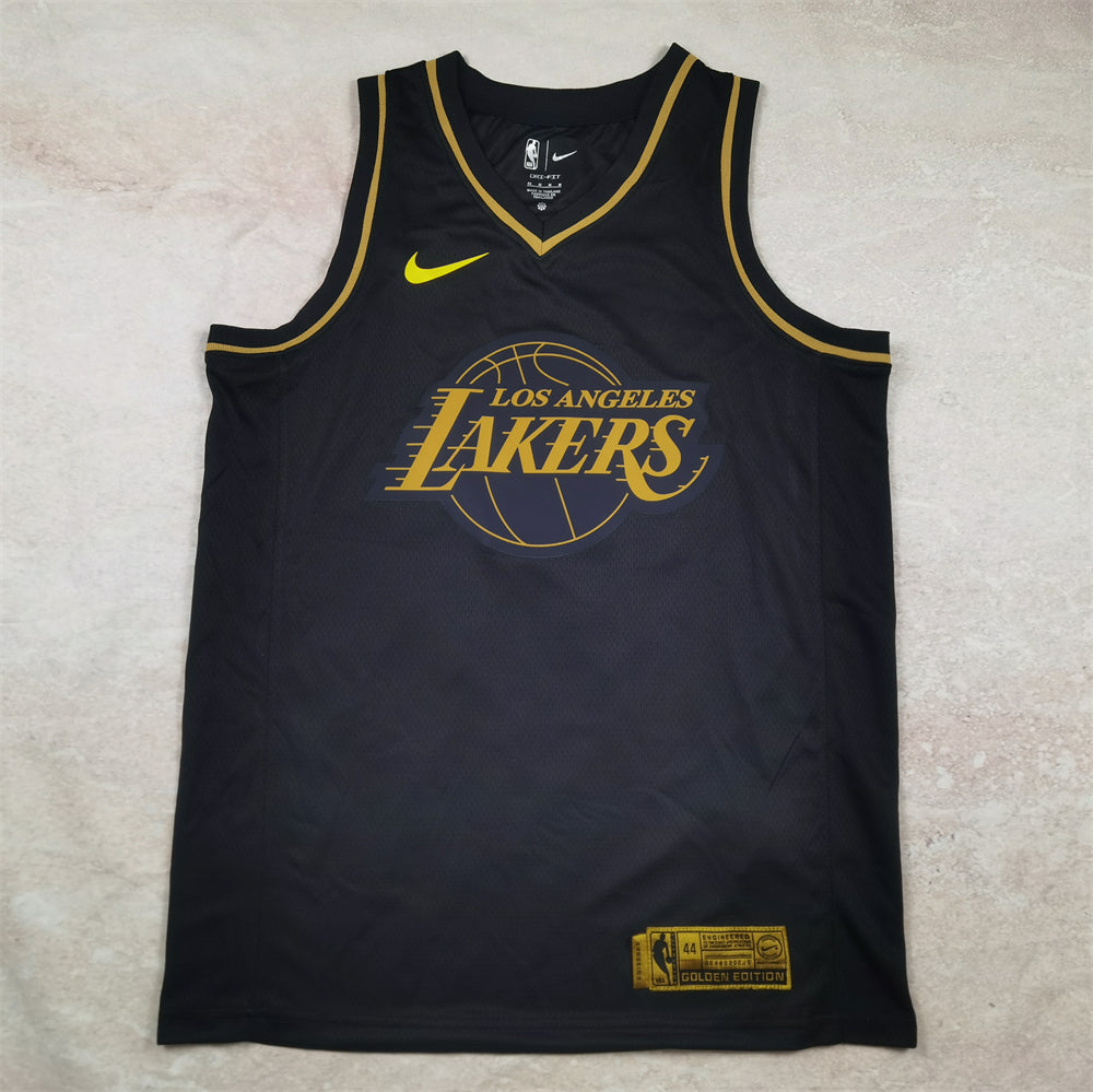 Los Angeles Lakers 2023-24 Golden Edition Black & Gold Jersey