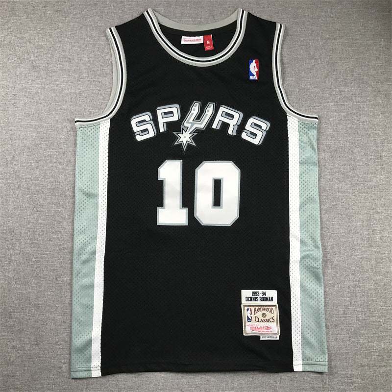 Spurs Dennis Rodman #10 1993-94 Hardwood Classics Jersey