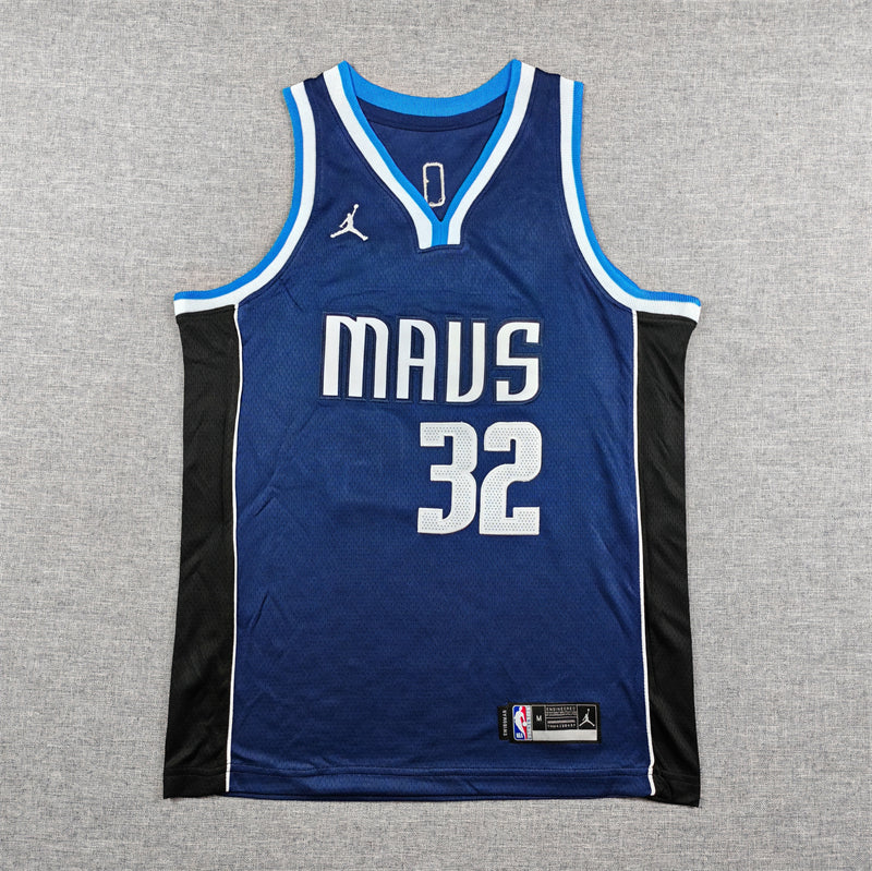 Dallas Mavericks Statement Edition Jersey (Navy/Blue Trim)