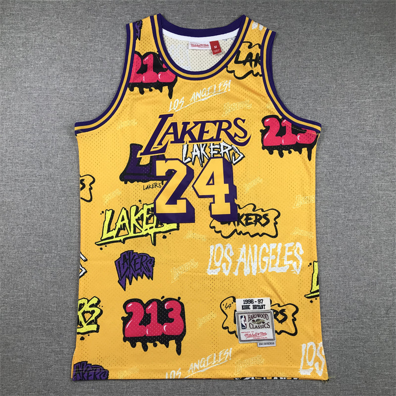 Los Angeles Lakers LeBron James #23 2018-19 Legend Retro Edition Yellow & Purple
