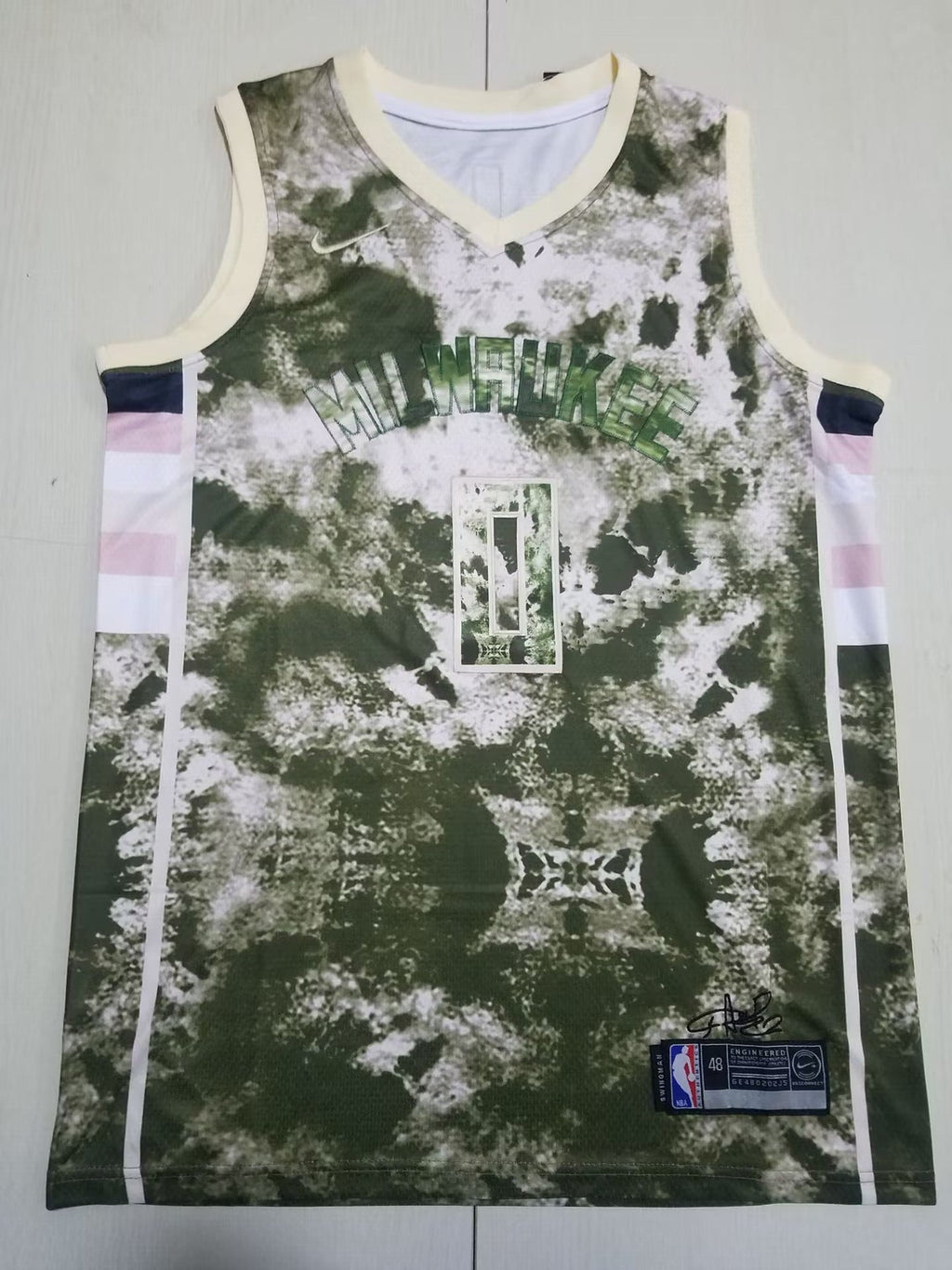 Bucks 2023-24 City Edition Cream City Mixtape Tie-Dye Jersey