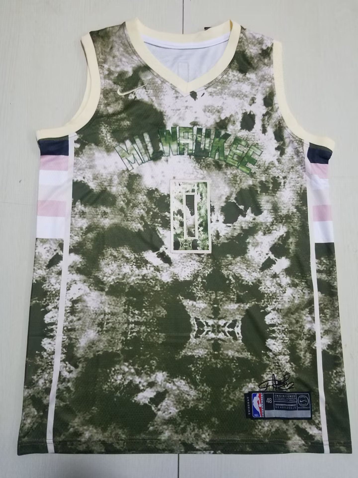 Bucks 2023-24 City Edition Cream City Mixtape Tie-Dye Jersey