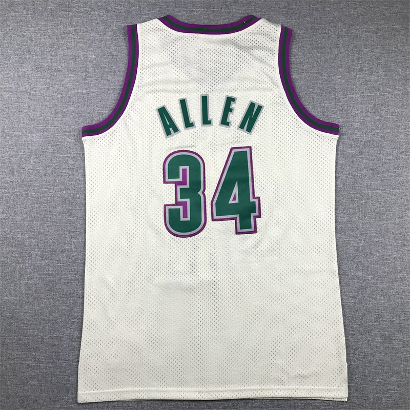 1998 Bucks Legend Edition Ray Allen White and Purple