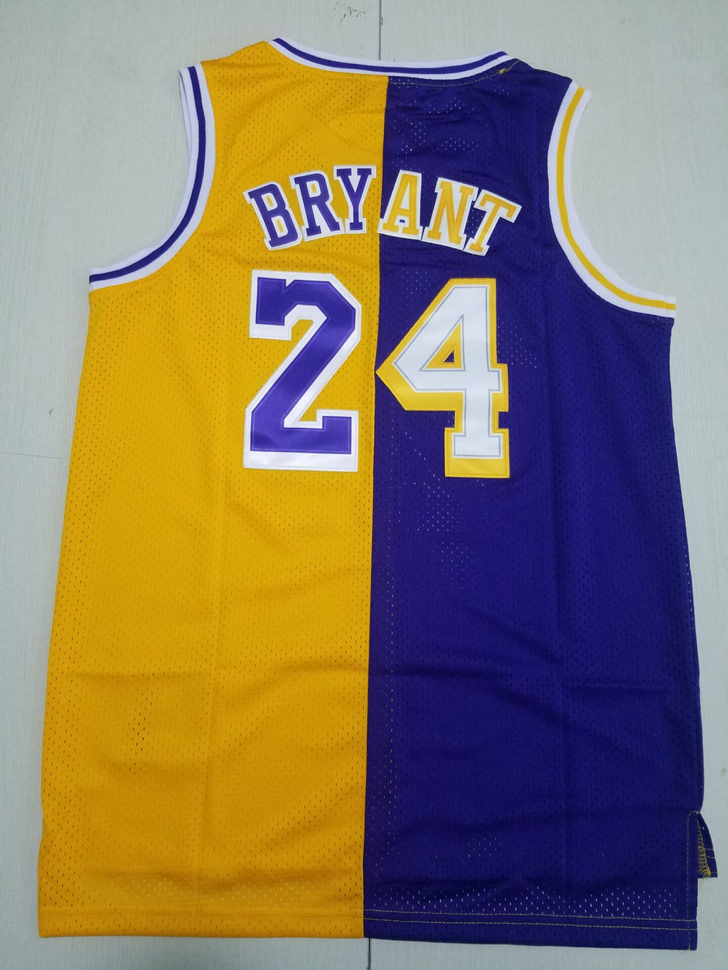 1996-97 Lakers Split Hardwood Classics Edition Kobe Bryant #24 (Purple/Gold)